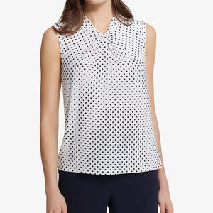 NWT Tommy Hilfiger Knot-Neck Top